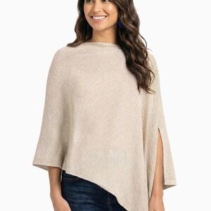Chic Beige Women's Poncho